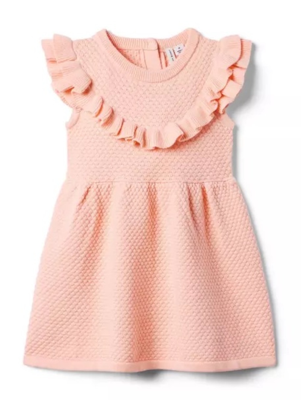 Janie and Jack Textured Ruffle Dress
